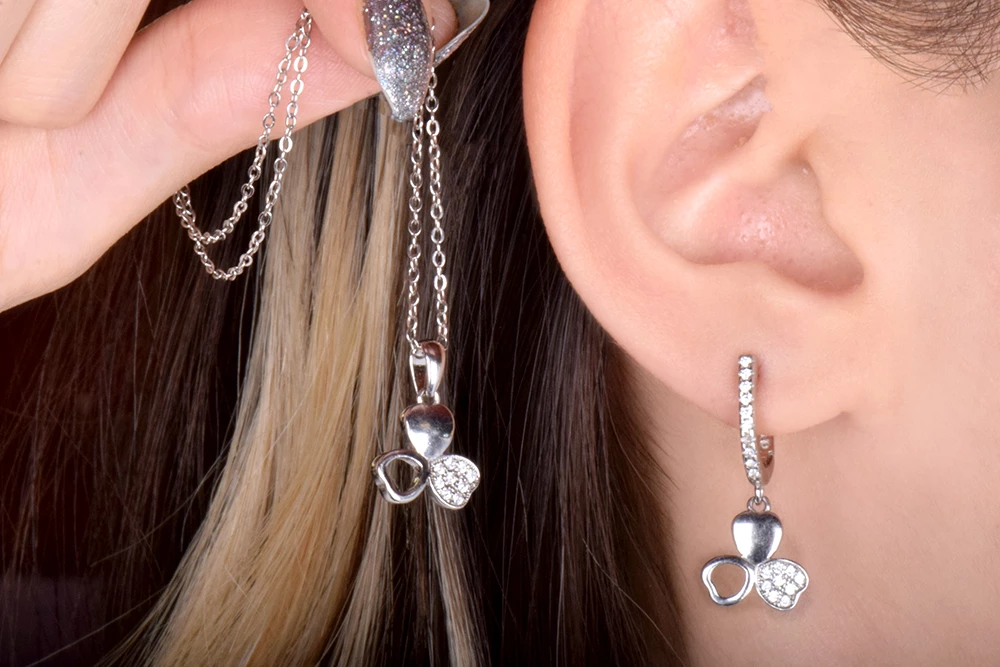 گوشواره مدال نقره