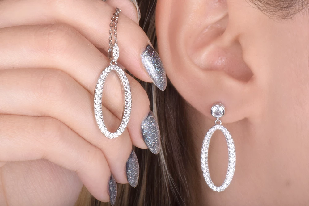 گوشواره مدال نقره