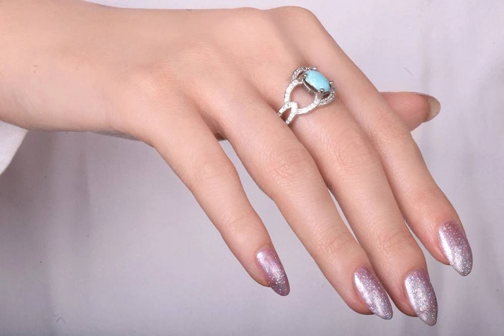 انگشتر فیروزه نقره